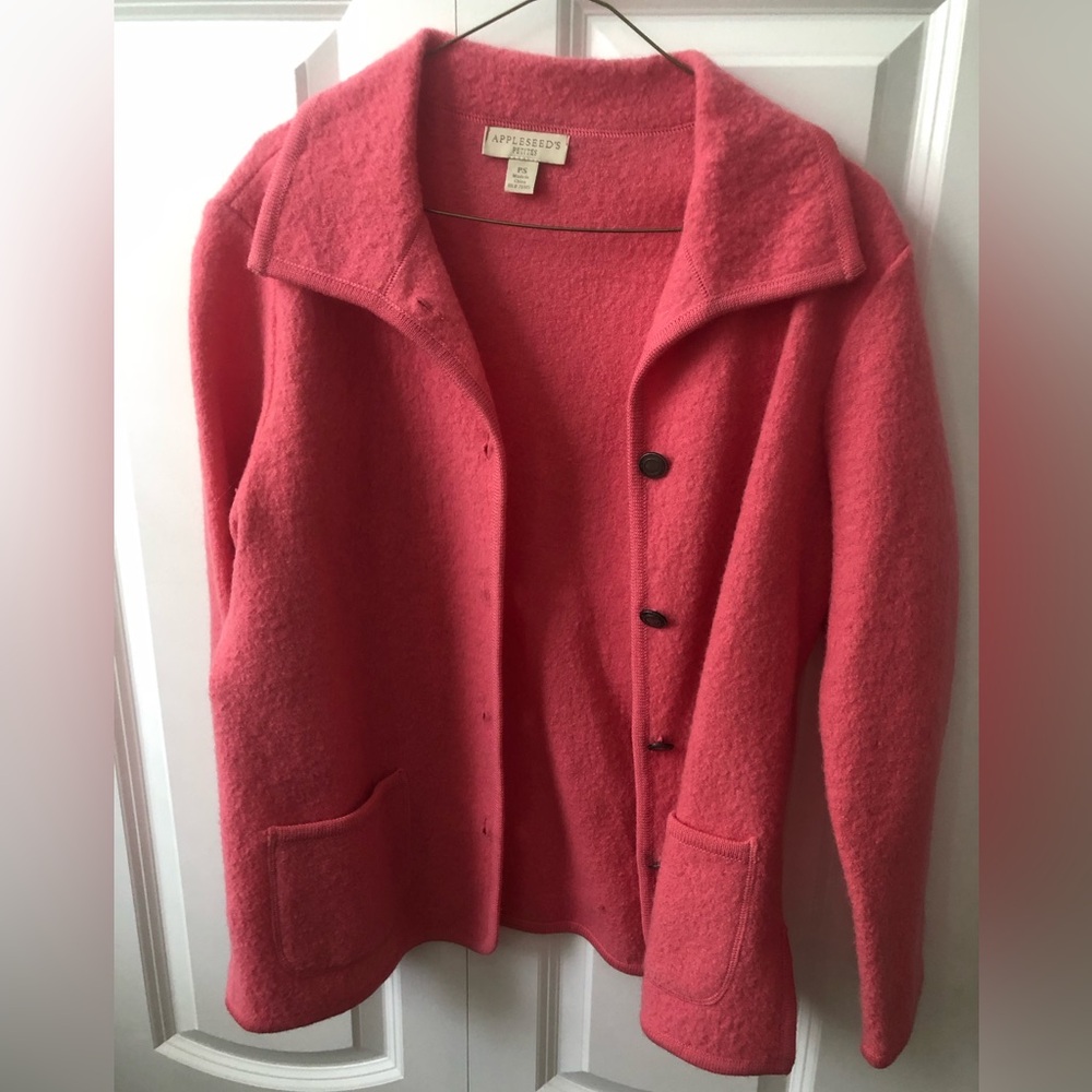Appleseed’s Petites Women’s blazer, size petite/small, 100%wool